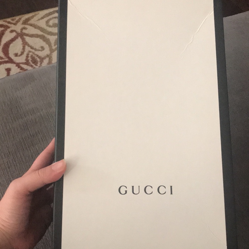 NIB Gucci Metallic Crystal Square G Loafers 38 - Picture 16 of 16